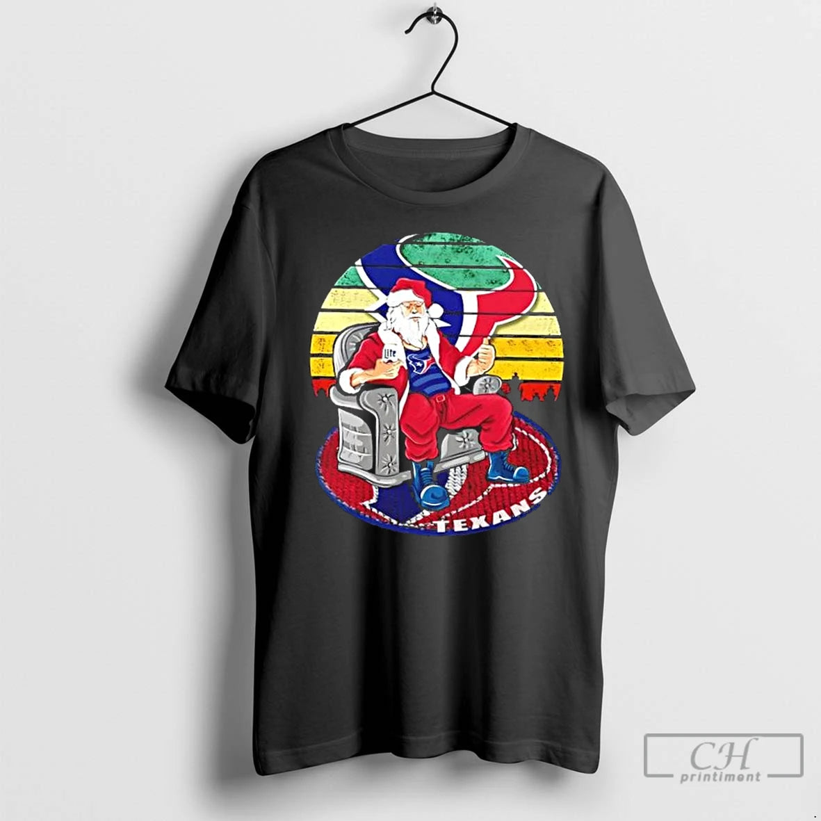 Premium Houston Texans X Santa Claus Christmas Vintage T-Shirts, Hoodie, Sweatshirt | InkNestWear.com