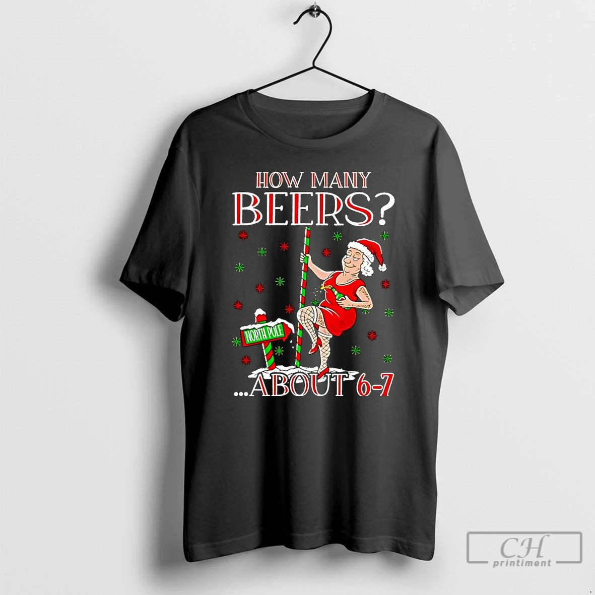 Premium How Many Beer About 6 7 Ugly Christmas T Shirts Hoodie, Sweatshirt | InkNestWear.com