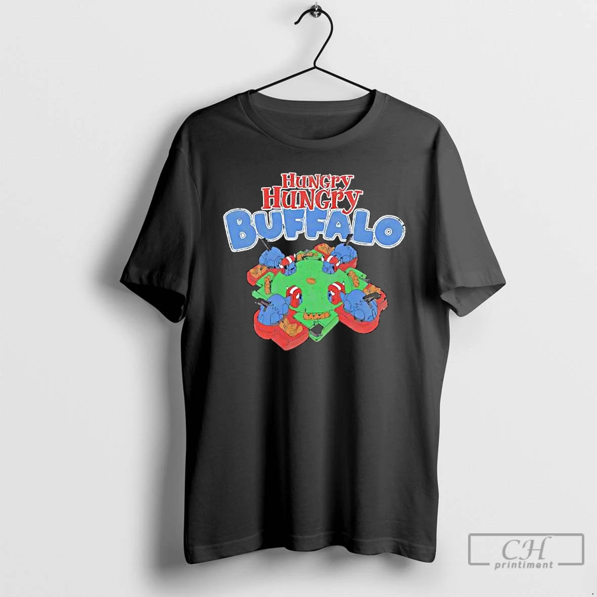 Premium Hungry Hungry Buffalo Graphic T Shirts Hoodie, Sweatshirt | InkNestWear.com