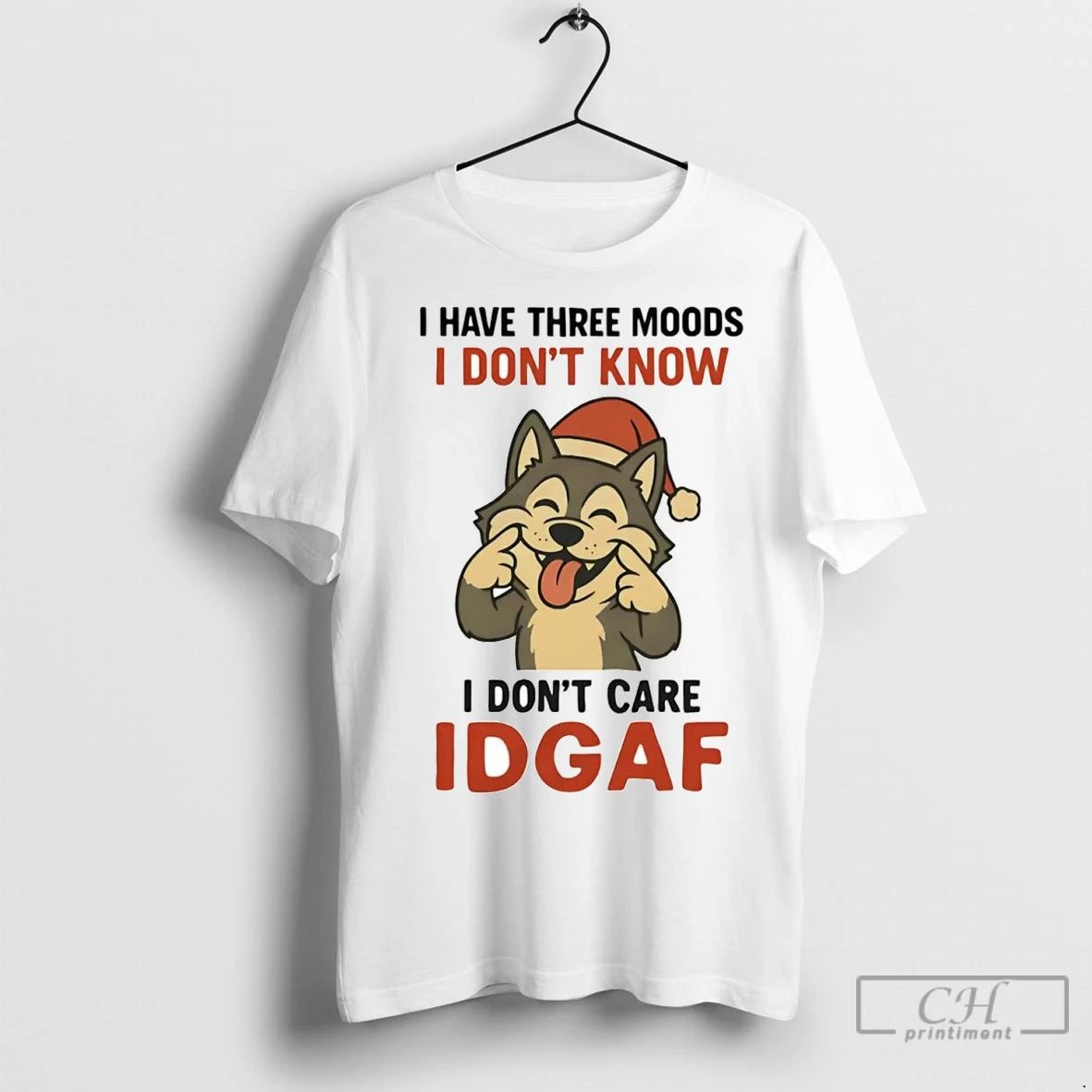 Premium Husky I Have Three Moods I Dont Know I Dont Care Idgaf T-Shirts, Hoodie, Sweatshirt | InkNestWear.com