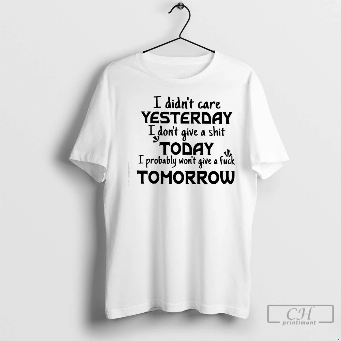 Premium I Didnt Care Yesterday T-Shirts, Hoodie, Sweatshirt | InkNestWear.com