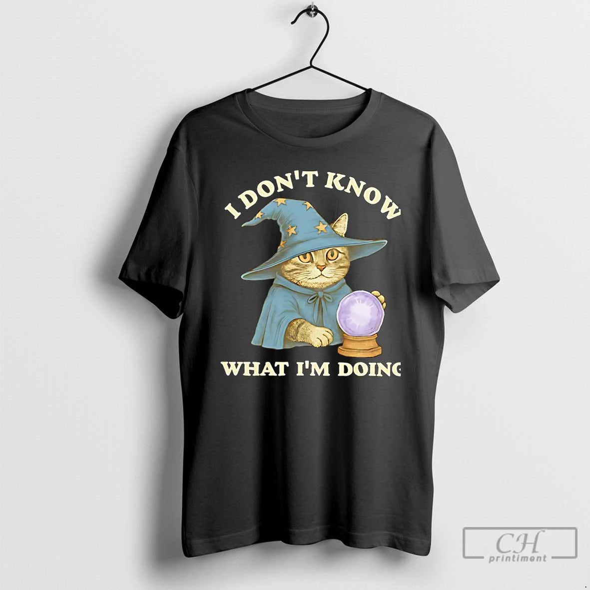 Premium I Dont Know What Im Doing Cat Wizard Christmas T Shirts Hoodie, Sweatshirt | InkNestWear.com
