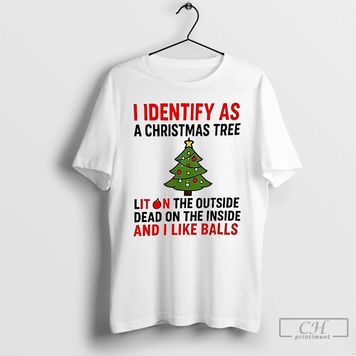 Premium I Identify As A Christmas Tree Lit On The Outside Dead On The Inside T-Shirts, Hoodie, Sweatshirt | InkNestWear.com