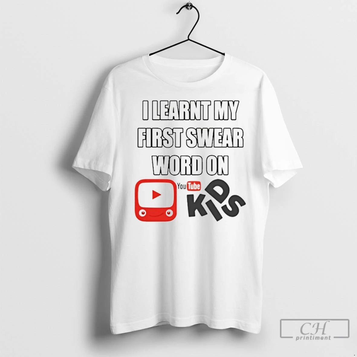 Premium I Learnt My First Swear Word On Youtube Kids T-Shirts, Hoodie, Sweatshirt | InkNestWear.com