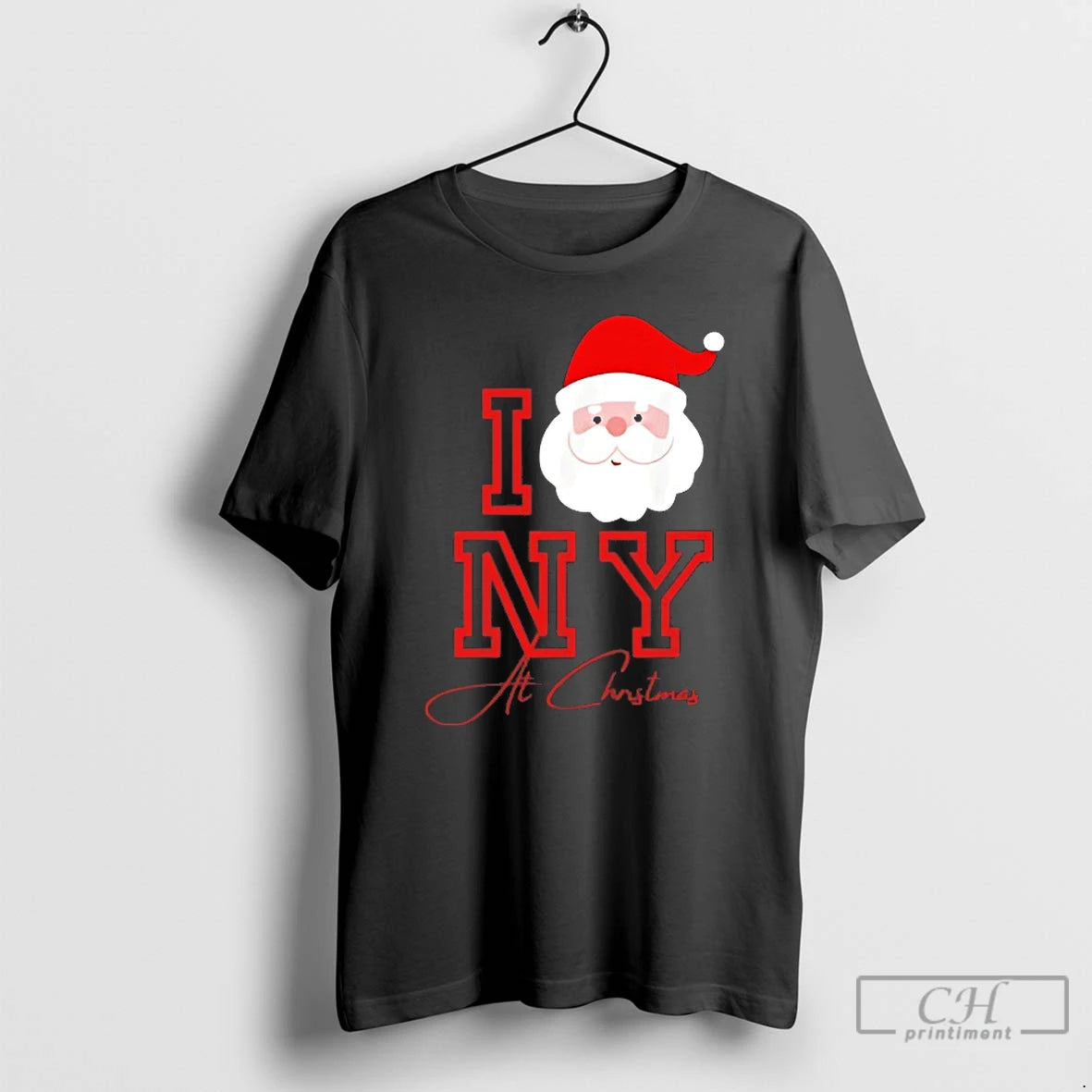 Premium I Love Ny At Christmas Santa Claus T-Shirts, Hoodie, Sweatshirt | InkNestWear.com