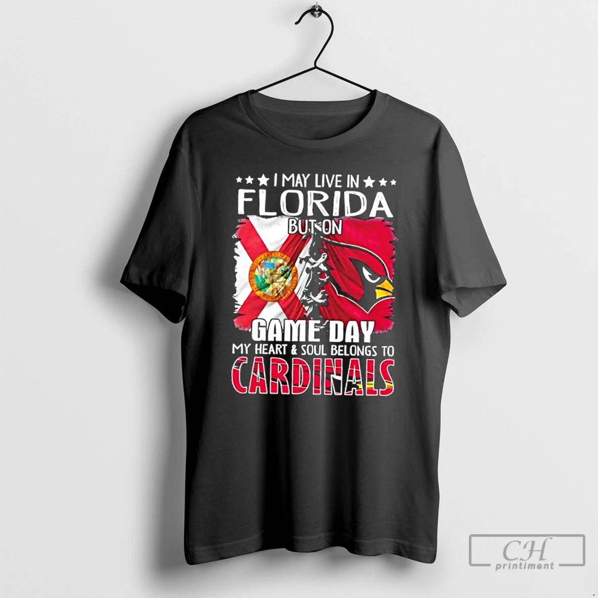 Premium I May Live In Florida But On Gameday My Heart And Soul Belongs To T-Shirts, Hoodie, Sweatshirt | InkNestWear.com