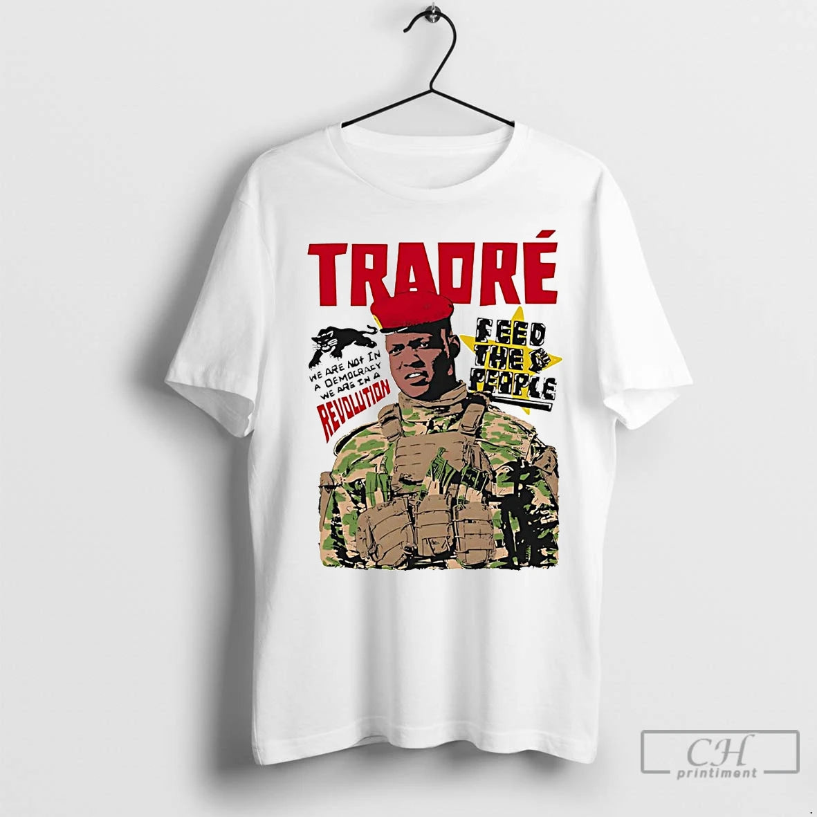 Premium Ibrahim Traore Feed The People Revolution T-Shirts, Hoodie, Sweatshirt | InkNestWear.com
