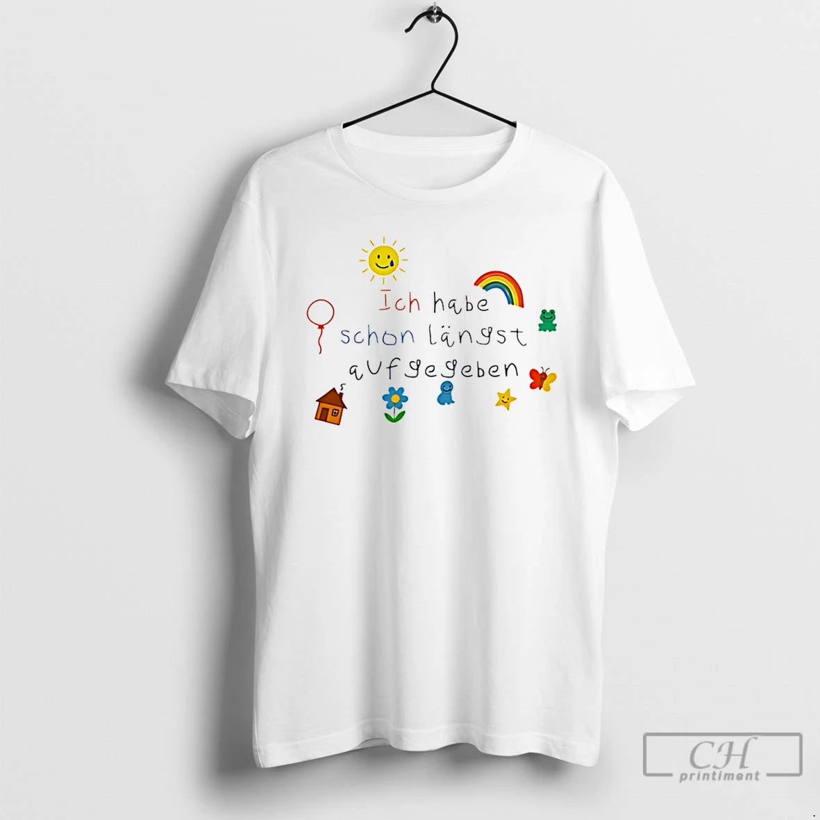 Premium Ich Habe Schon Langst Aufgegeben Icon T Shirts Hoodie, Sweatshirt | InkNestWear.com