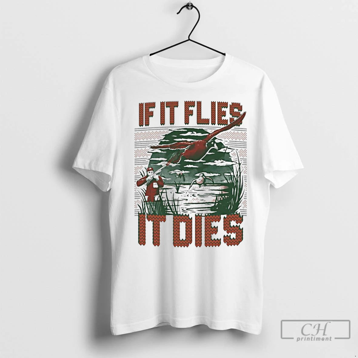 Premium If It Flies It Dies Tacky Christmas Ugly T-Shirts, Hoodie, Sweatshirt | InkNestWear.com