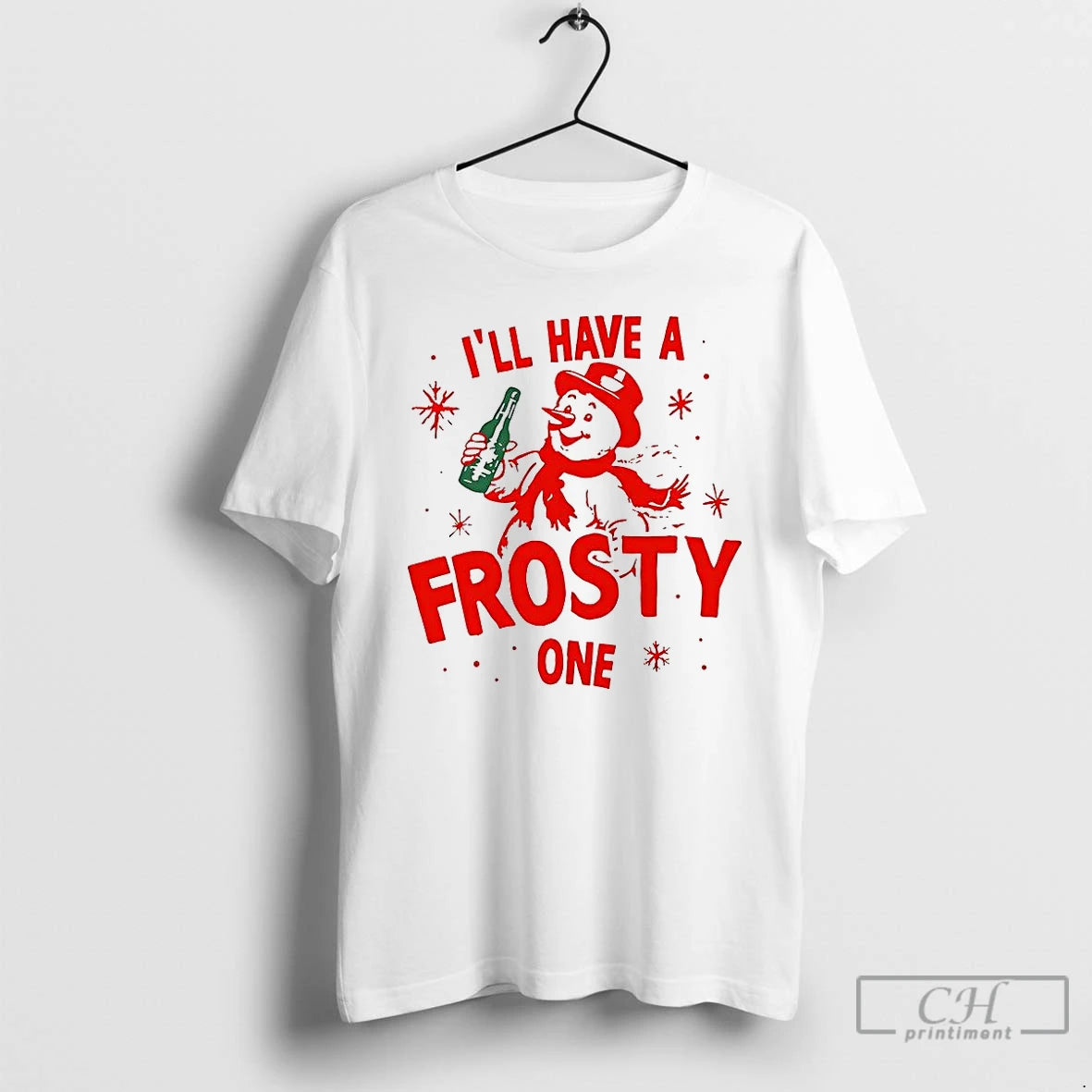 Premium Ill Have A Frosty One Snowman Christmas T Shirts Hoodie, Sweatshirt | InkNestWear.com