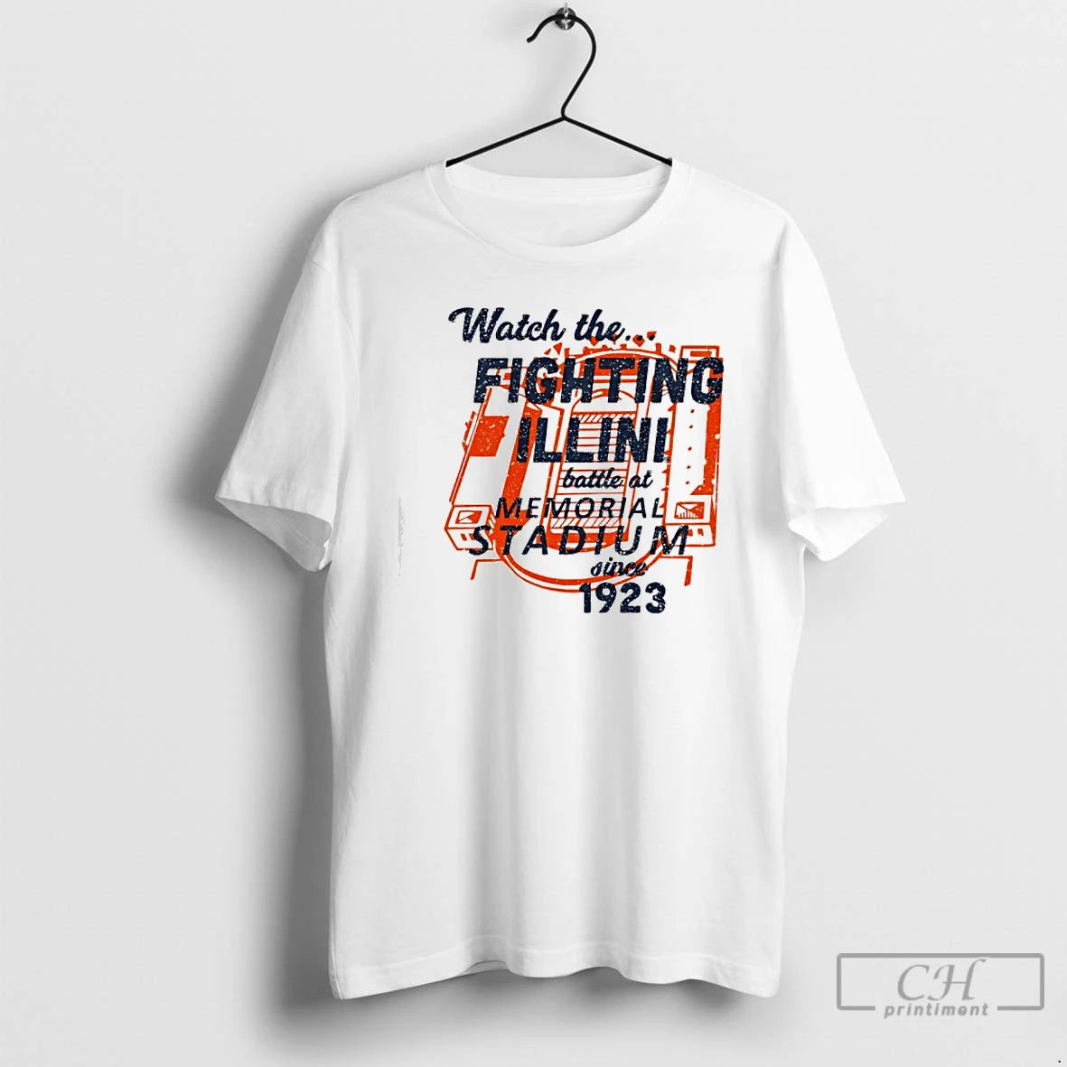 Premium Illinois Football Memorial Stadium 1923 T Shirts Hoodie, Sweatshirt | InkNestWear.com