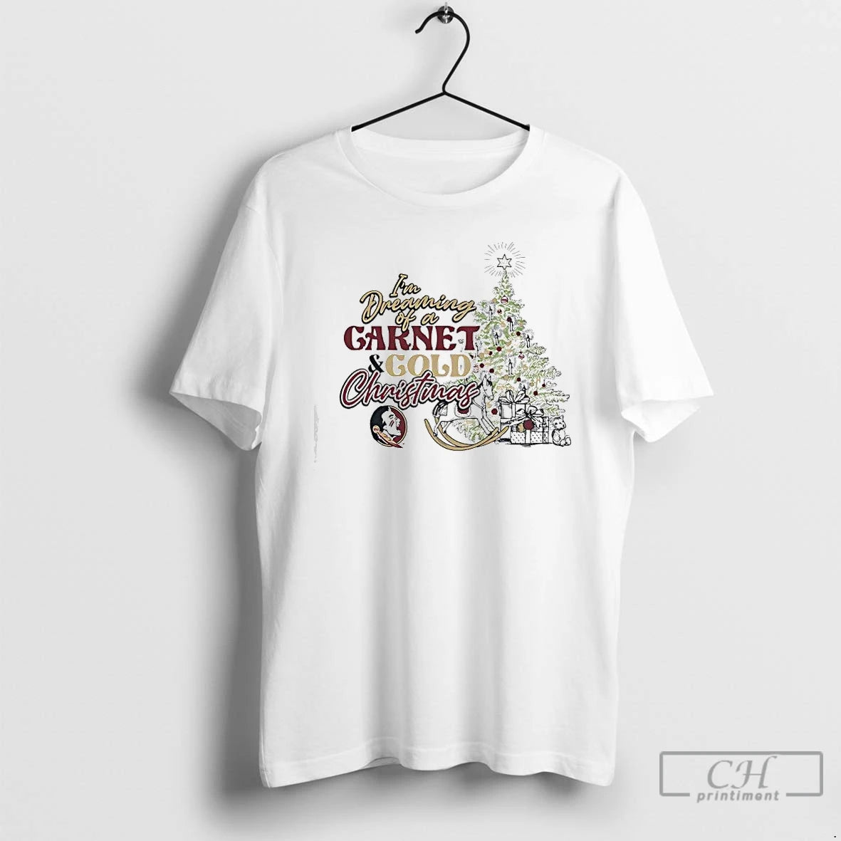 Premium Im Dreaming Of A Garnet Gold Christmas Florida State University T-Shirts, Hoodie, Sweatshirt | InkNestWear.com