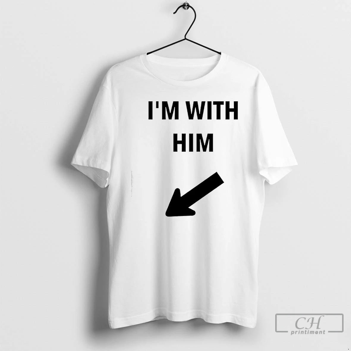 Premium Im With Him Funny T-Shirts, Hoodie, Sweatshirt | InkNestWear.com