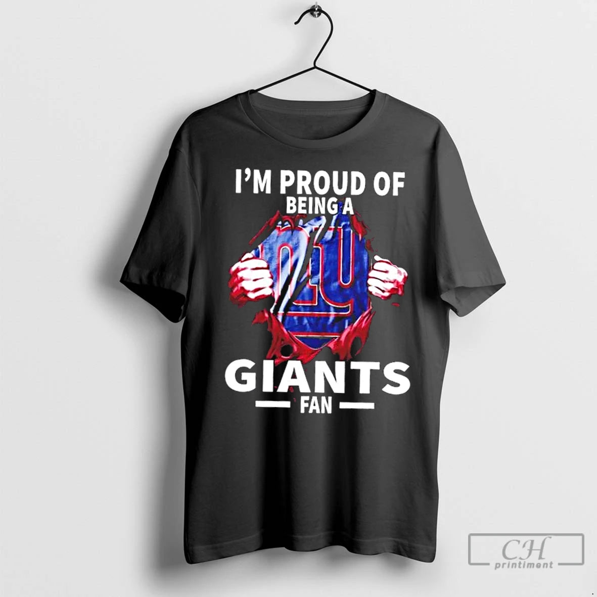 Premium Im Proud Of Being A New York Giants Fan T-Shirts, Hoodie, Sweatshirt | InkNestWear.com