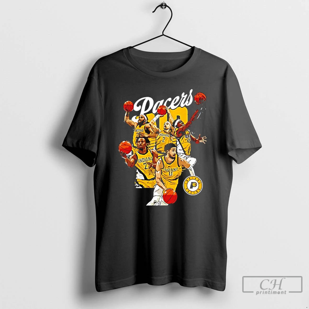 Premium Indiana Pacers Starting 5 Player Collage Vintage T Shirts Hoodie, Sweatshirt | InkNestWear.com