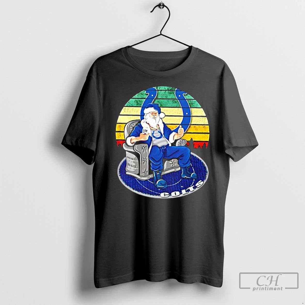 Premium Indianapolis Colts X Santa Claus Christmas Vintage T-Shirts, Hoodie, Sweatshirt | InkNestWear.com