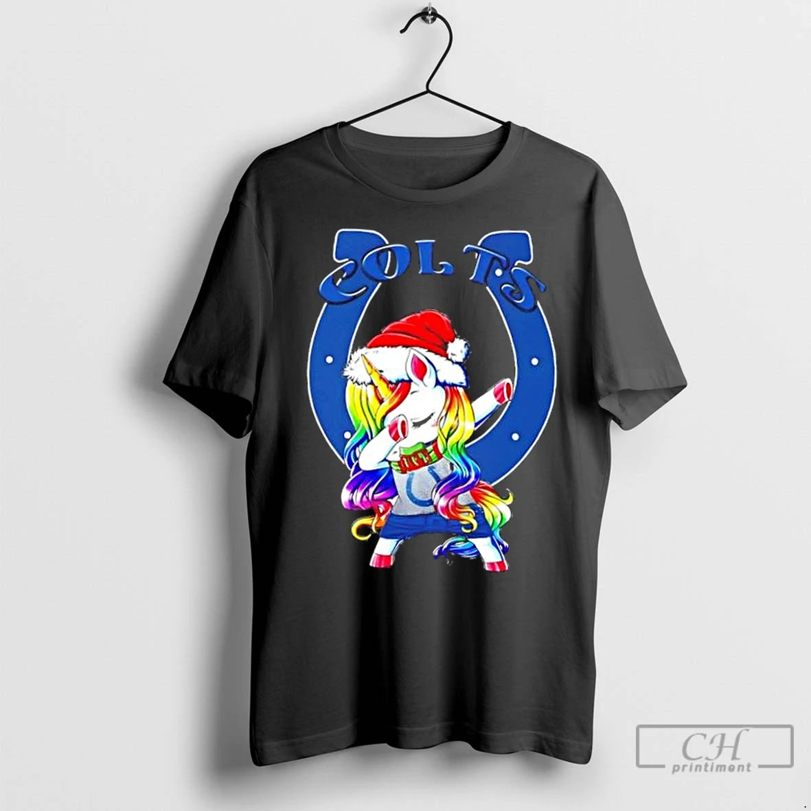 Premium Indianapolis Colts X Unicorn Santa Hat Dabbing Merry Christmas T-Shirts, Hoodie, Sweatshirt | InkNestWear.com