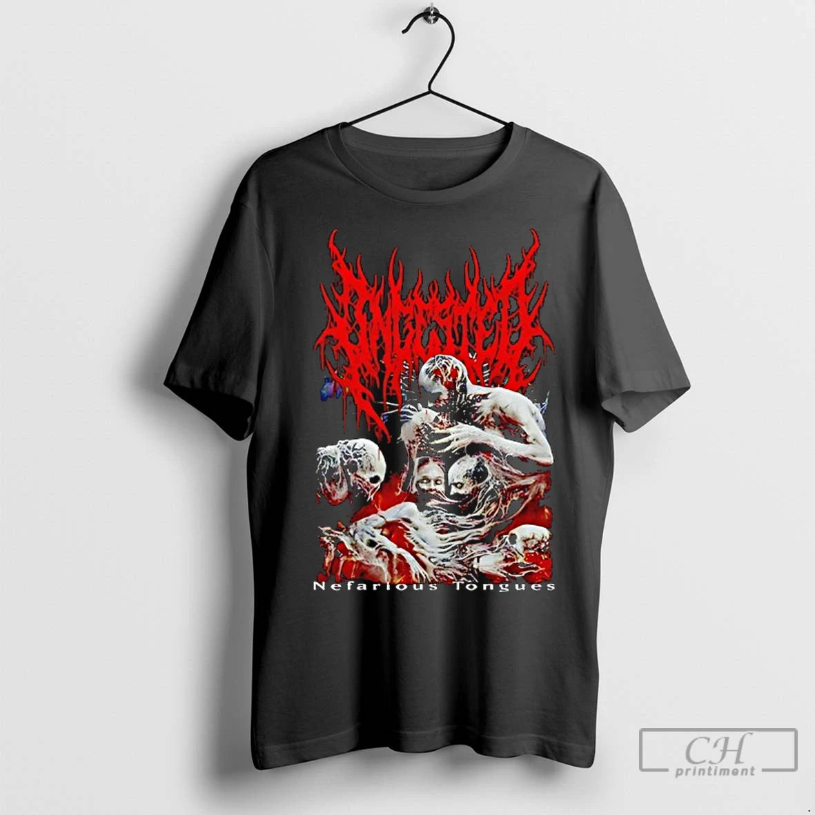 Premium Ingested Metal Band Nefarious Tongues T-Shirts, Hoodie, Sweatshirt | InkNestWear.com