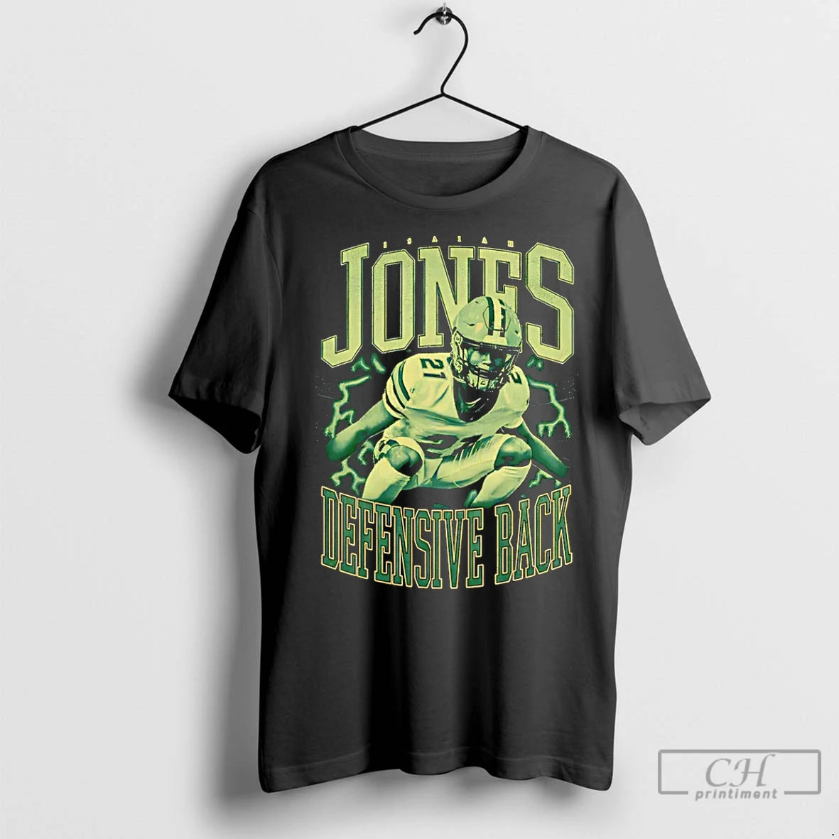 Premium Isaiah Jones Defensive Back Vintage T-Shirts, Hoodie, Sweatshirt | InkNestWear.com