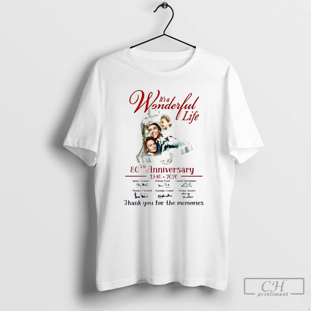 Premium Its A Wonderful Life 80th Anniversary1946 2026 Signature Thank You For The Memories T-Shirts, Hoodie, Sweatshirt