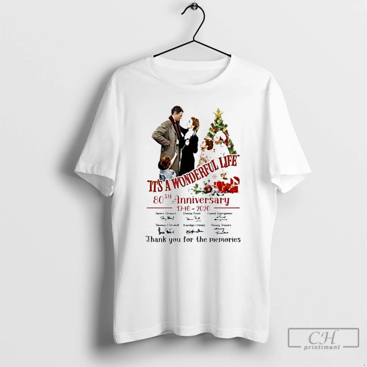 Premium Its A Wonderful Life 80th Anniversary1946 2026 Thank You For The Memories T Shirts Hoodie, Sweatshirt