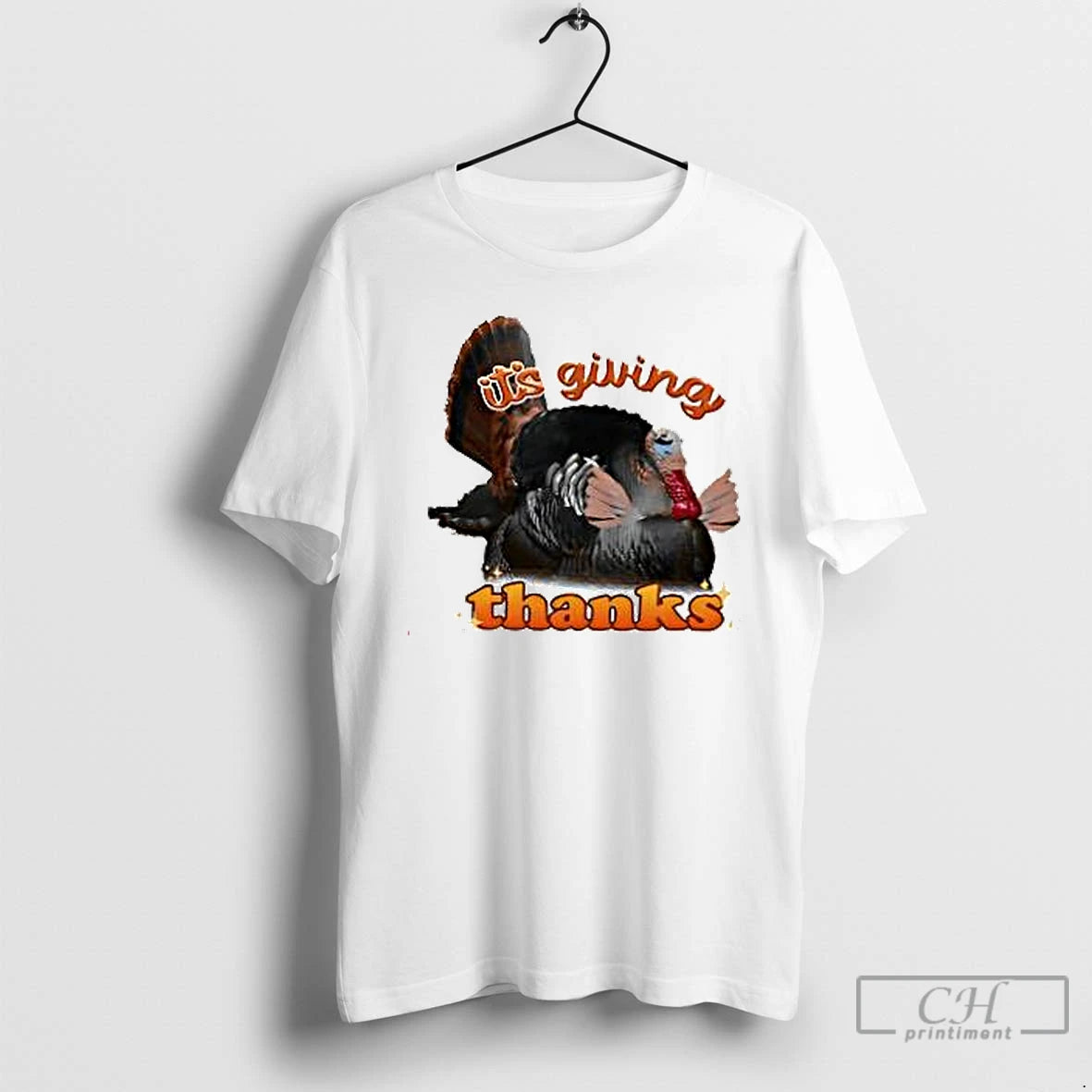 Premium Its Giving Thanks Turkey Thanksgiving T Shirts Hoodie, Sweatshirt | InkNestWear.com