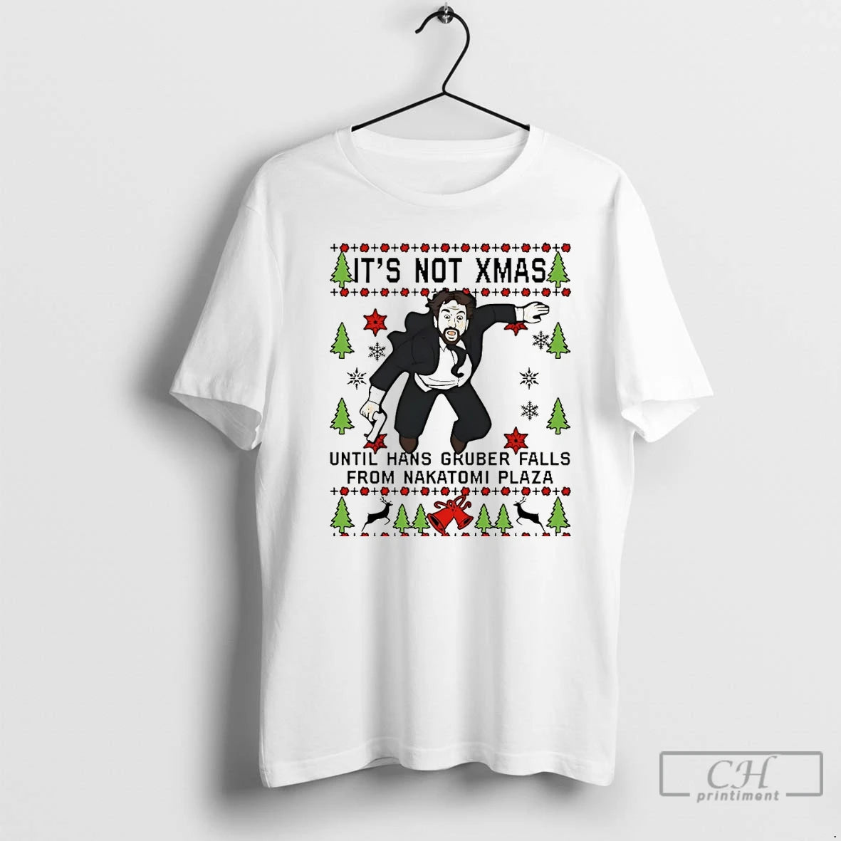 Premium Its Not Xmas Until Hans Gruber Falls From Nakatomi Plaza Christmas T Shirts Hoodie, Sweatshirt | InkNestWear.com