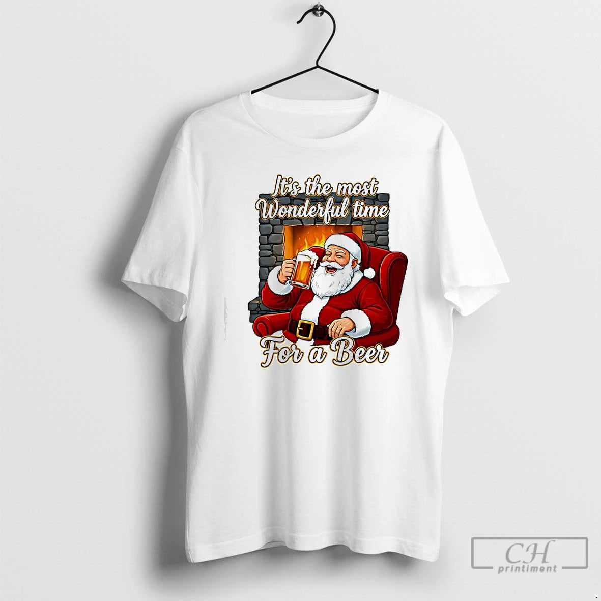 Premium Its The Most Wonderful Time For A Beer Santa Claus T-Shirts, Hoodie, Sweatshirt | InkNestWear.com