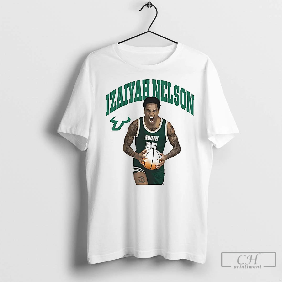 Premium Izaiyah Nelson Portrait South Florida Bulls T-Shirts, Hoodie, Sweatshirt | InkNestWear.com