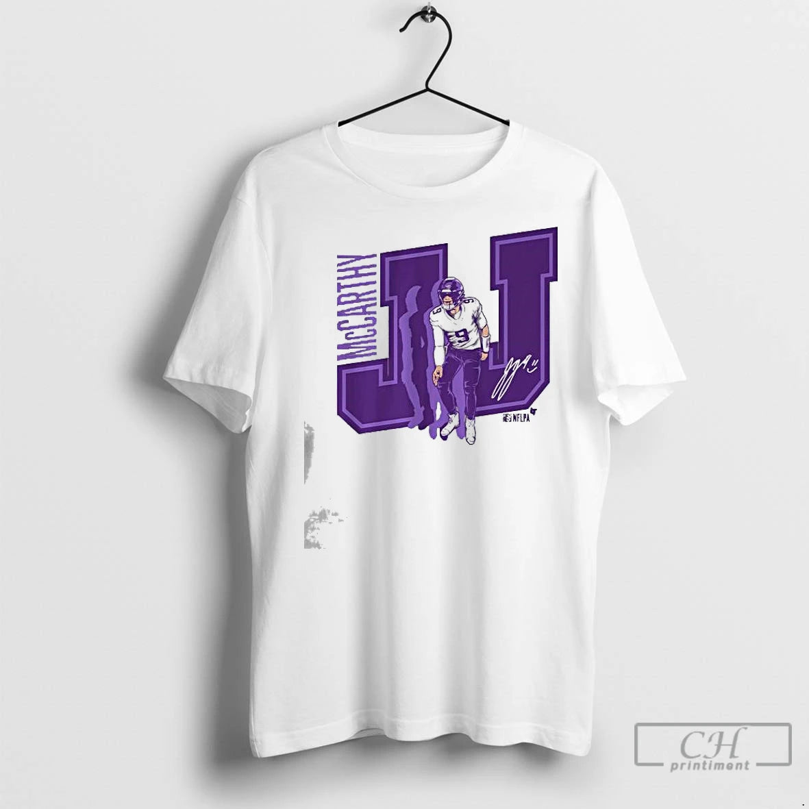 Premium J J Mccarthy Griddy Signature T-Shirts, Hoodie, Sweatshirt | InkNestWear.com