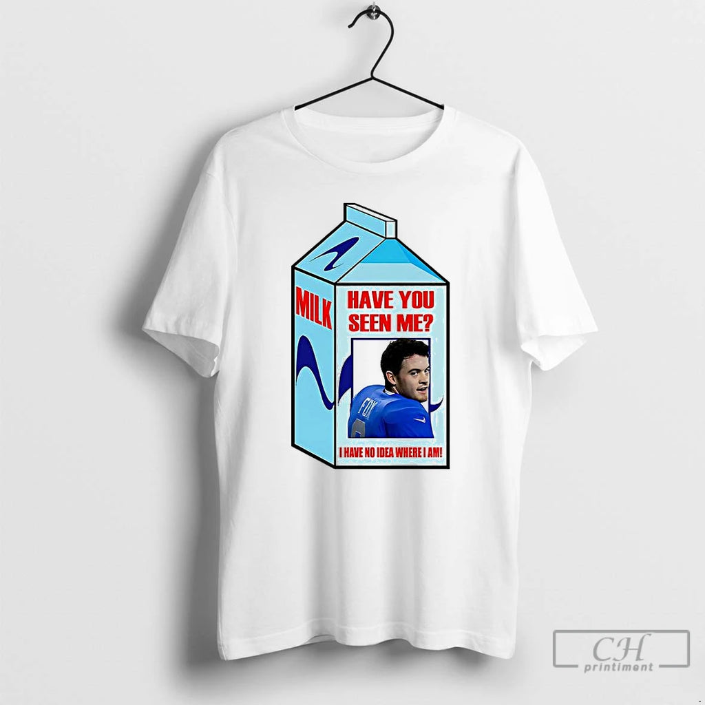 Premium Jack Fox Detroit Lions Football Have You Seen Me I Have No Idea Where T-Shirts, Hoodie, Sweatshirt | InkNestWear.com