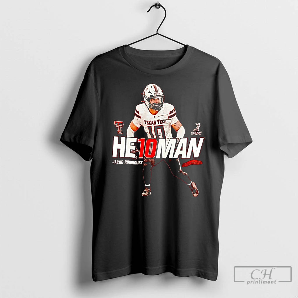 Premium Jacob Rodriguez He10man Heisman Texas Tech Red Raider T-Shirts, Hoodie, Sweatshirt | InkNestWear.com