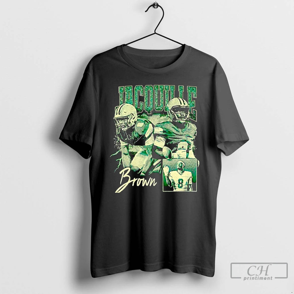 Premium Jacquille Brown Player Northern Michigan Wildcats Graphic Vintage Christmas T Shirts Hoodie, Sweatshirt