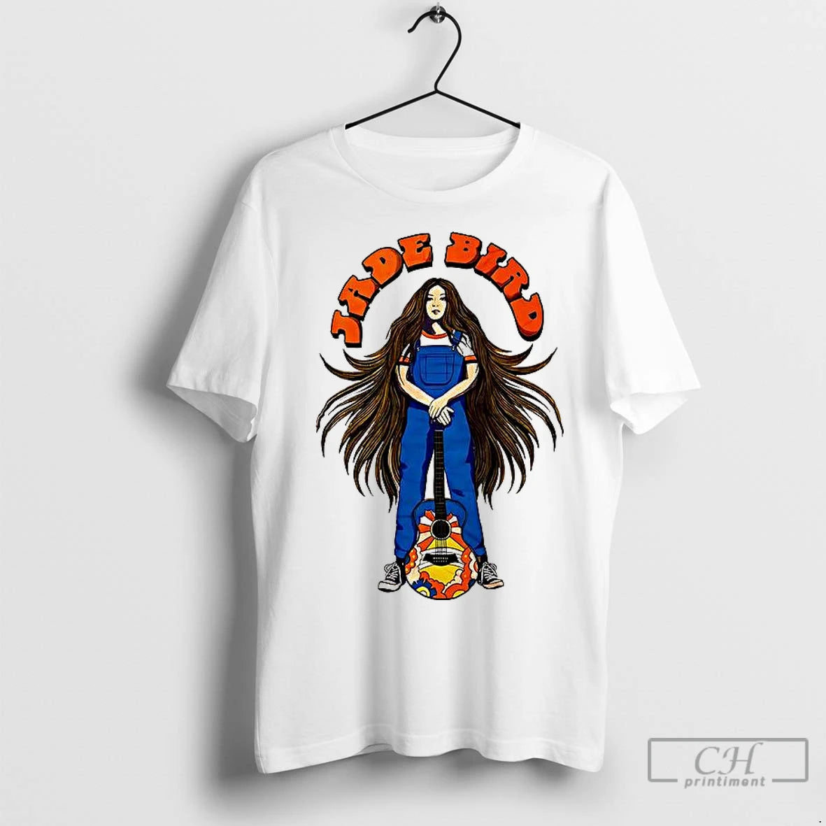 Premium Jade Bird Cartoon Guitar T-Shirts, Hoodie, Sweatshirt | InkNestWear.com