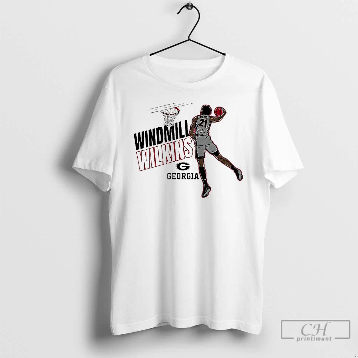 Premium Jake Wilkins Dunks Georgia Bulldogs Basketball Windmill Wilkins T-Shirts, Hoodie, Sweatshirt | InkNestWear.com