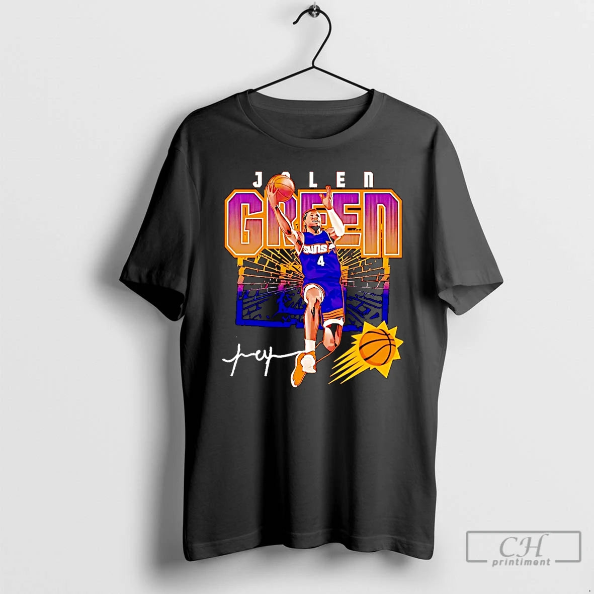 Premium Jalen Green Phoenix Suns Shattered Signature Christmas T Shirts Hoodie, Sweatshirt | InkNestWear.com