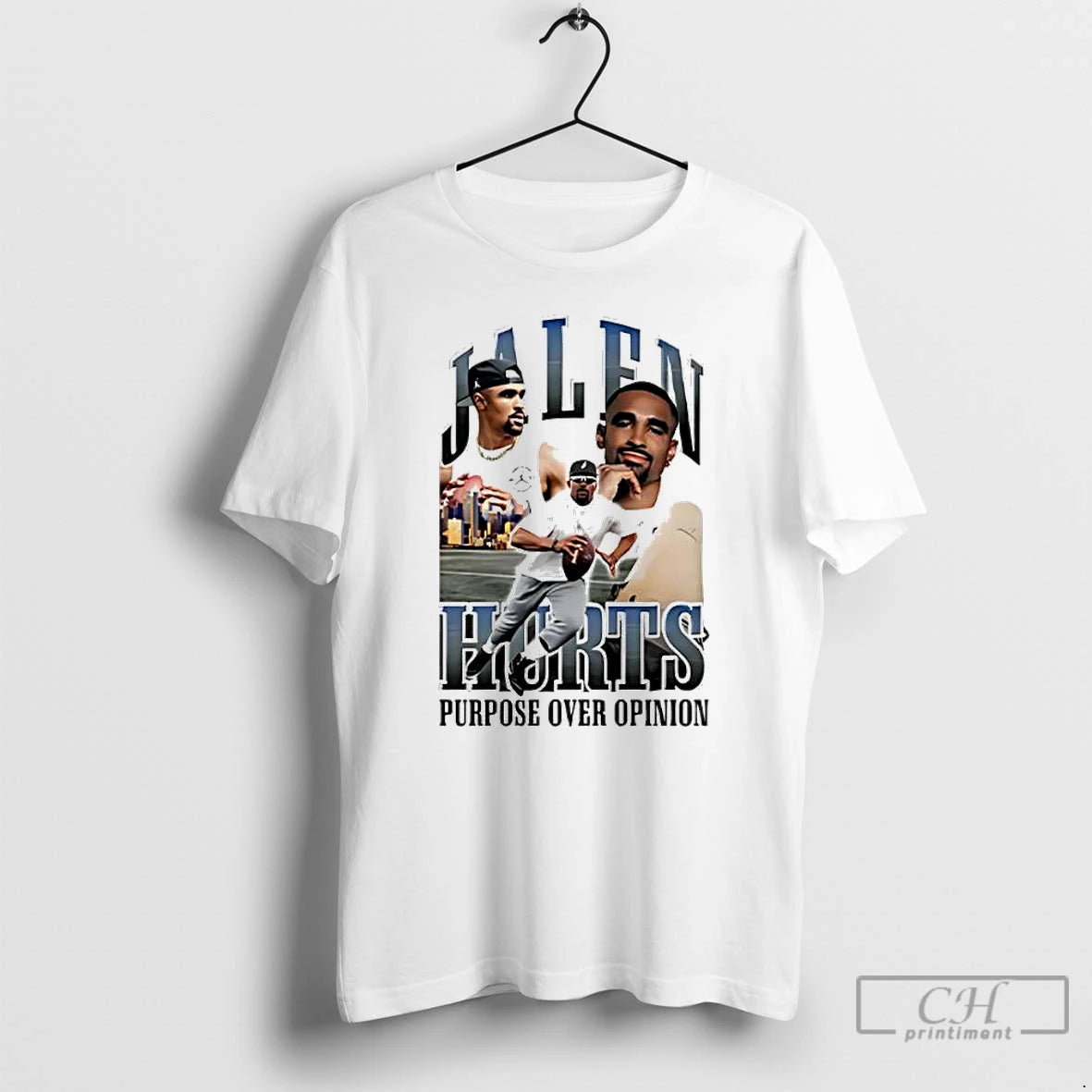 Premium Jalen Hurts Purpose Over Opinion Graphic T Shirts Hoodie, Sweatshirt | InkNestWear.com