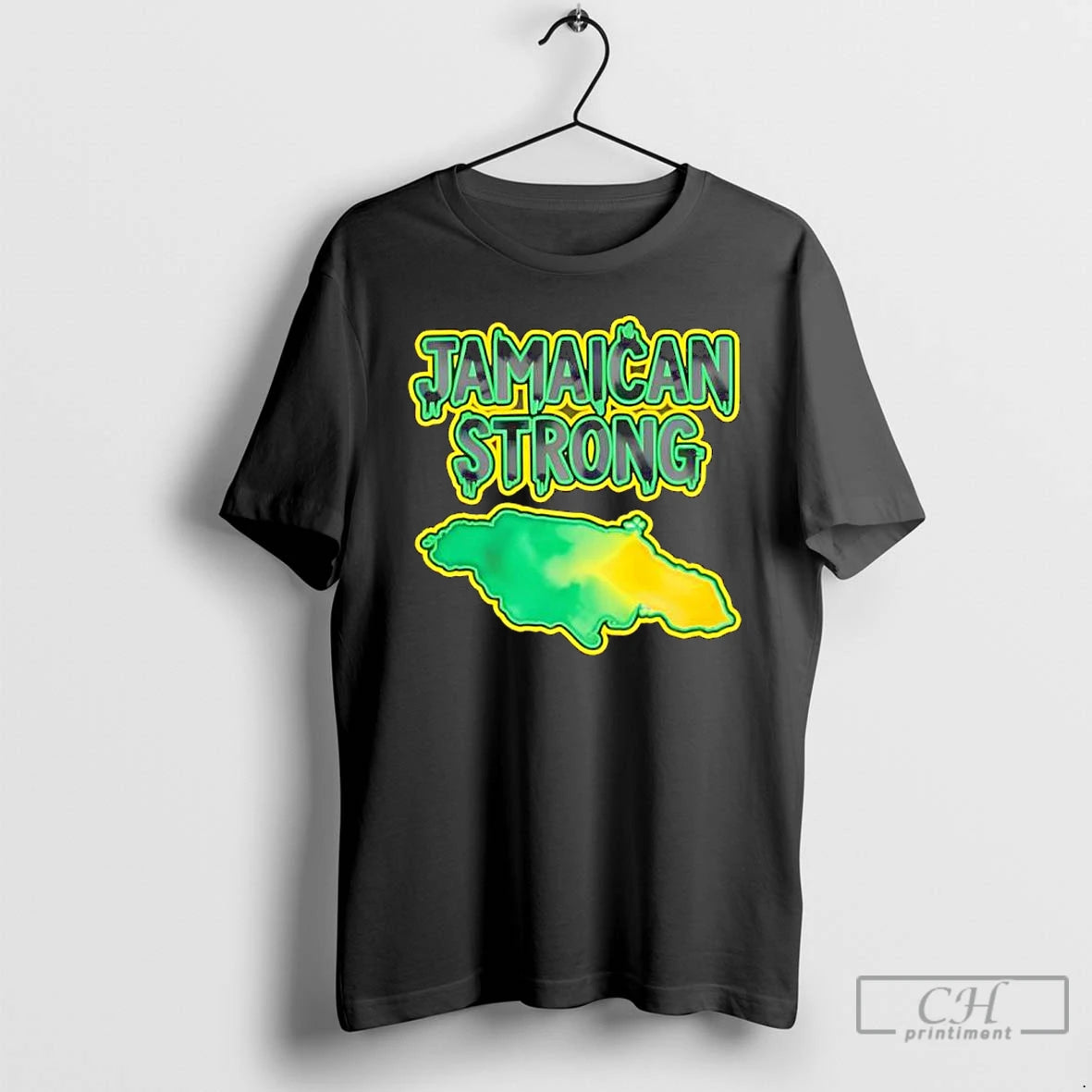 Premium Jamaica Strong Watercolor Style Country Map T Shirts Hoodie, Sweatshirt | InkNestWear.com