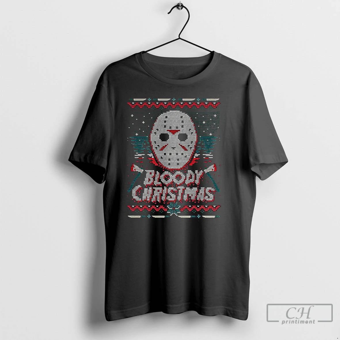 Premium Jason Voorhees Bloody Ugly Christmas T-Shirts, Hoodie, Sweatshirt | InkNestWear.com