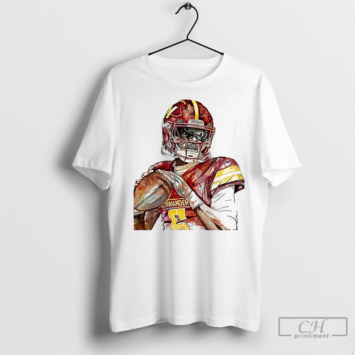 Premium Jayden Daniels Washington Commanders Sketch T-Shirts, Hoodie, Sweatshirt | InkNestWear.com