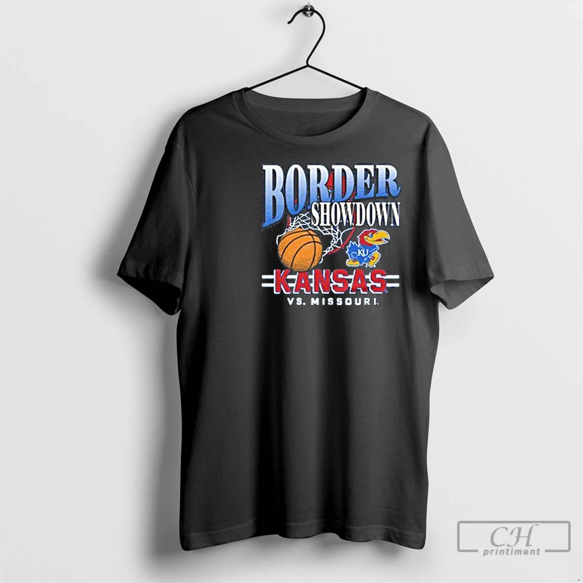 Premium Jayhawks Vs Missouri Basketball Border Showdown Circle Black T-Shirts, Hoodie, Sweatshirt | InkNestWear.com