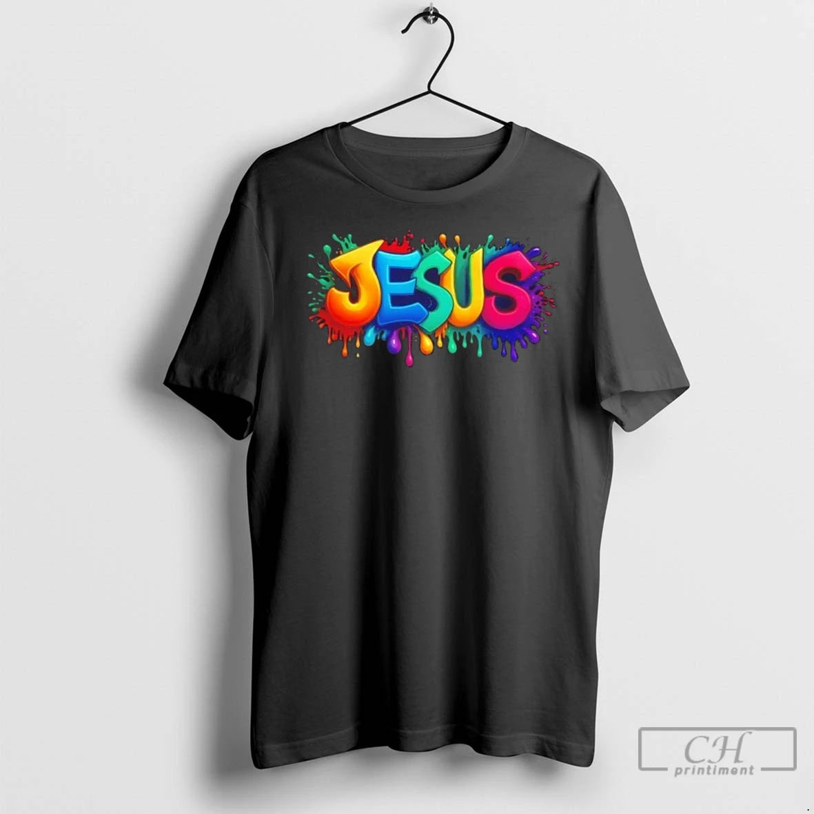 Premium Jesus Colorful Vibrant Splash T-Shirts, Hoodie, Sweatshirt | InkNestWear.com