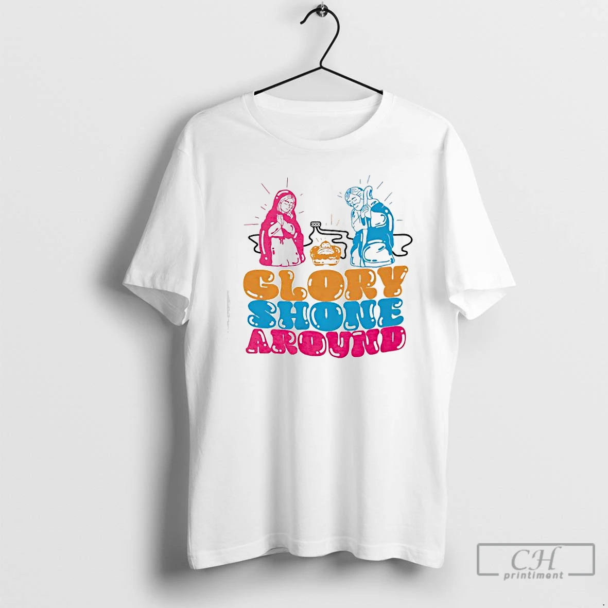 Premium Jesus Glory Shone Around T-Shirts, Hoodie, Sweatshirt | InkNestWear.com