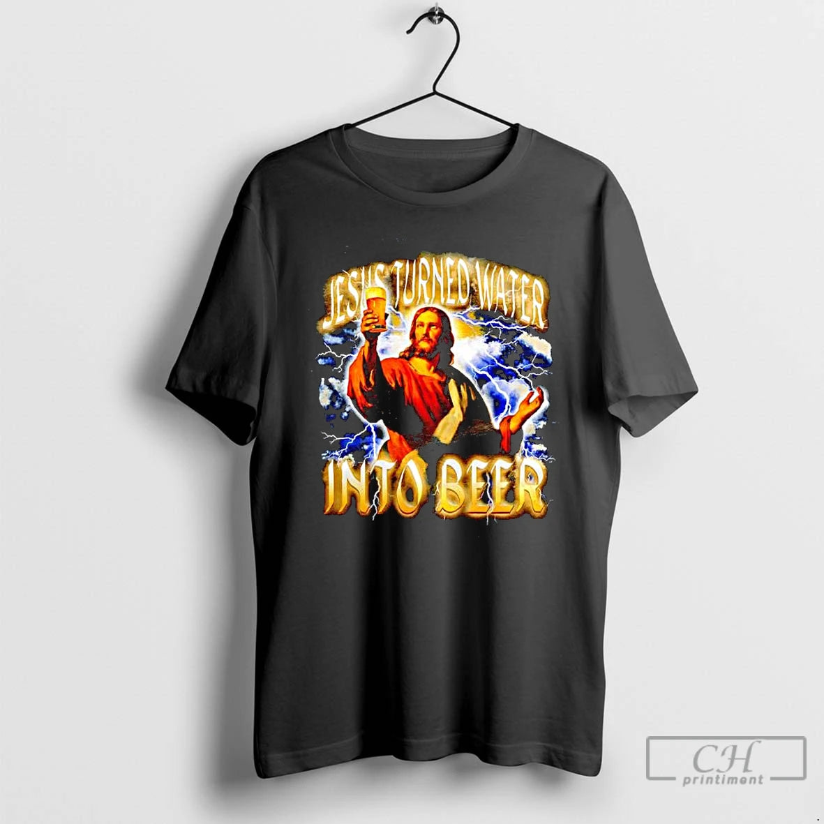 Premium Jesus Turned Water Into Beer Graphic T Shirts Hoodie, Sweatshirt | InkNestWear.com
