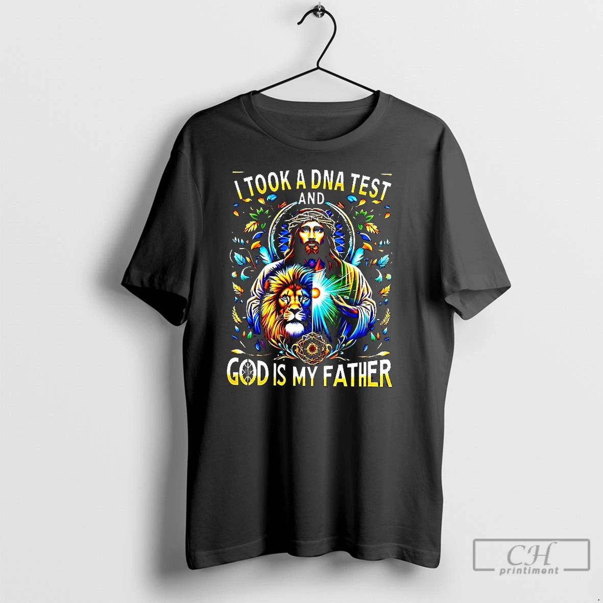 Premium Jesus And Lion I Took A Dna Test And God Is My Father Christian T-Shirts, Hoodie, Sweatshirt | InkNestWear.com