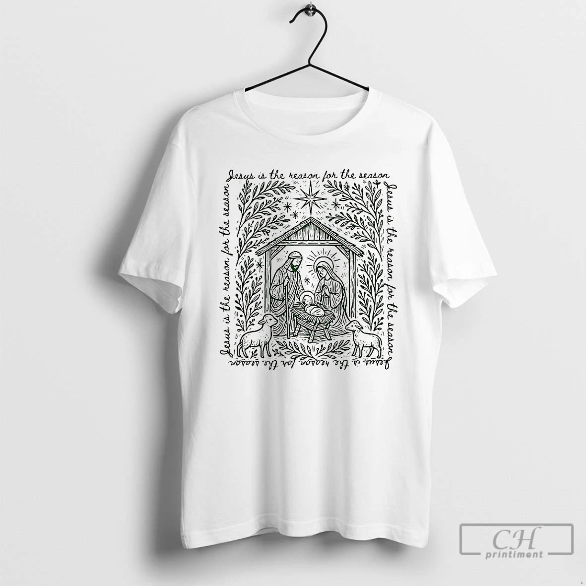 Premium Jesus Is The Reason For The Season Christian Christmas T Shirts Hoodie, Sweatshirt | InkNestWear.com