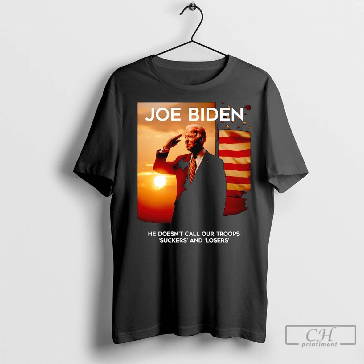 Premium Joe Biden He Doesnt Call Our Troops Suckers And Losers T-Shirts, Hoodie, Sweatshirt | InkNestWear.com