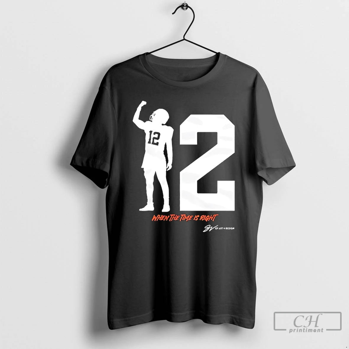 Premium Joe Thomas Collectio When The Time Right 12 Graphic T Shirts Hoodie, Sweatshirt | InkNestWear.com