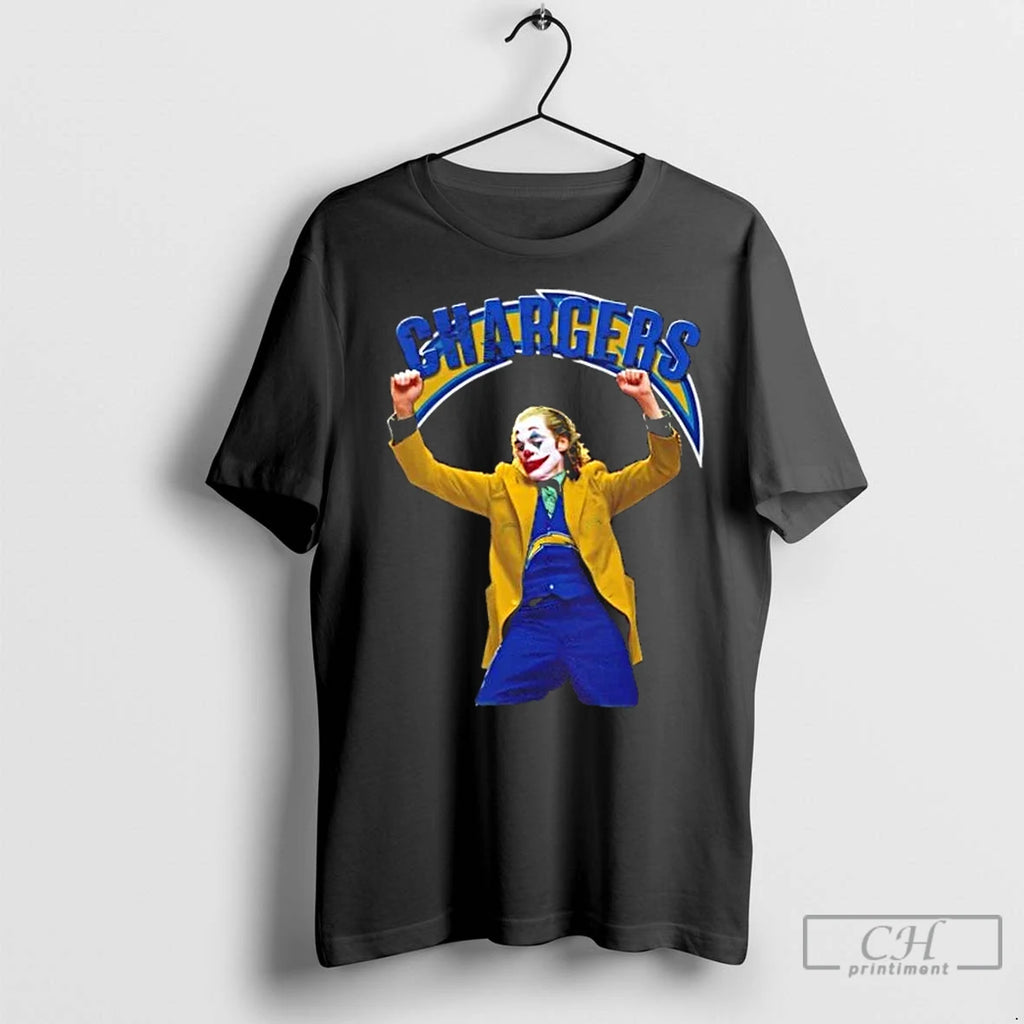 Premium Joker Dancing Los Angeles Chargers Football T-Shirts, Hoodie, Sweatshirt | InkNestWear.com