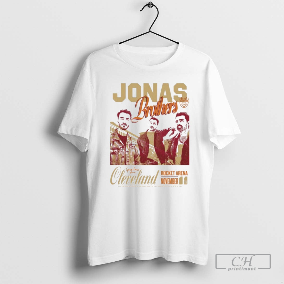 Premium Jonas Brothers At The Rocket Arena In Cleveland Oh For Nov 11 2025 Greetings T-Shirts, Hoodie, Sweatshirt